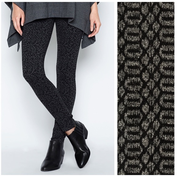 Joie Pants - Joie ‘Keena’ Abstract Printed Legging in Charcoal